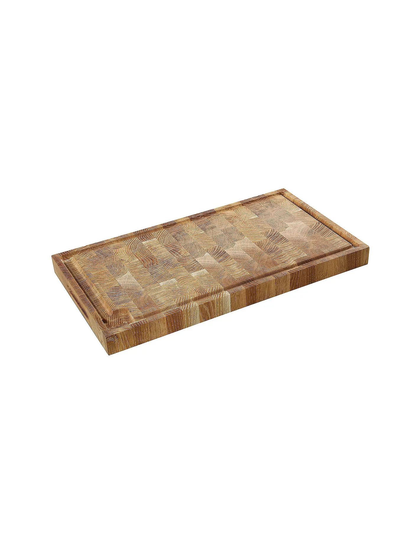 ZASSENHAUS | Hackblock aus Stirnholz Eiche 54x30cm | 